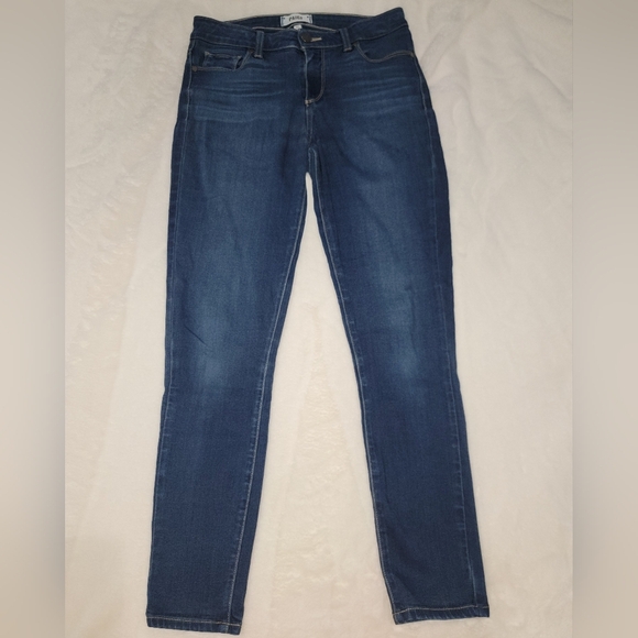 PAIGE Blue Skinny Jeans with Modern Denim Finish - Picture 1 of 12